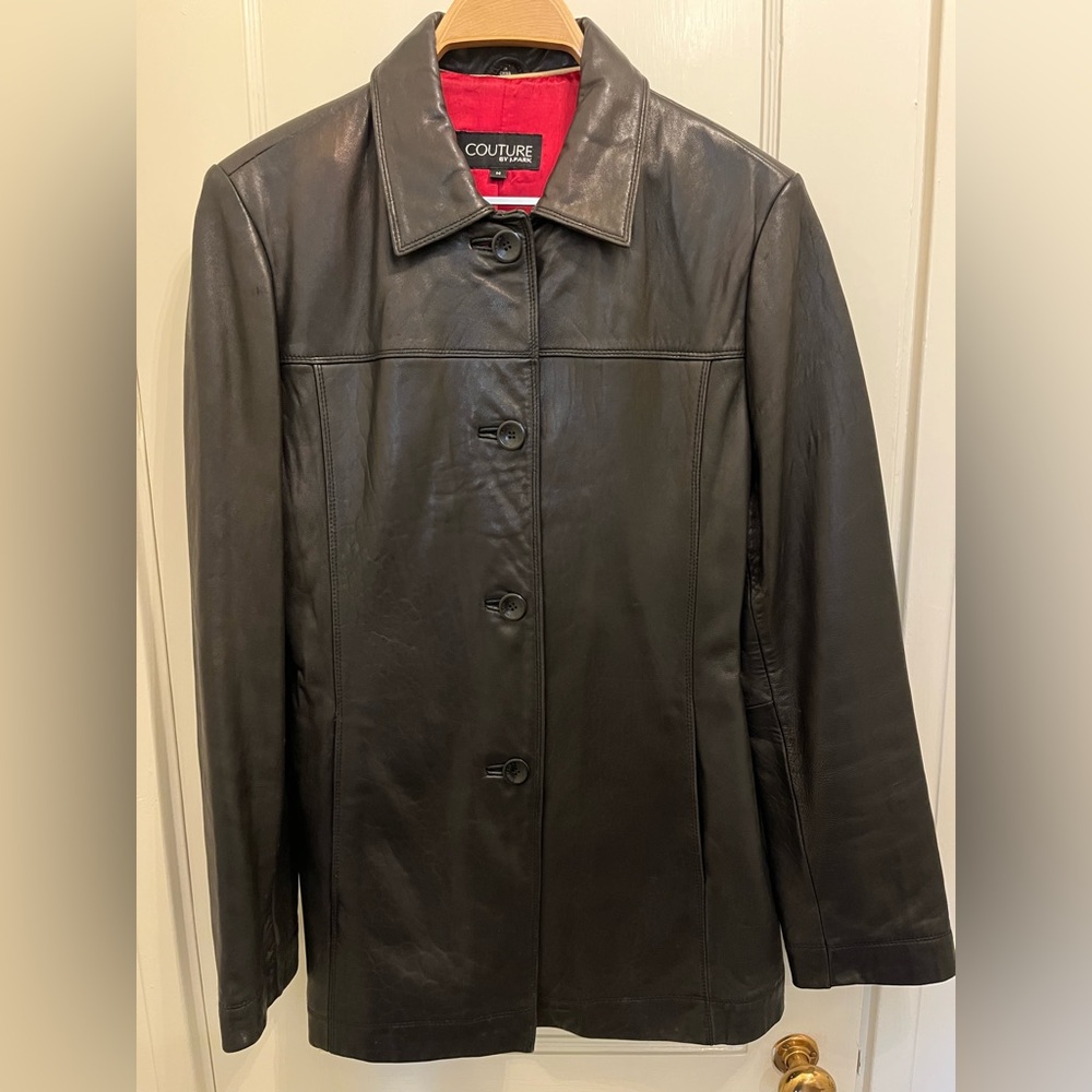Women's Classic Black Leather Jacket
